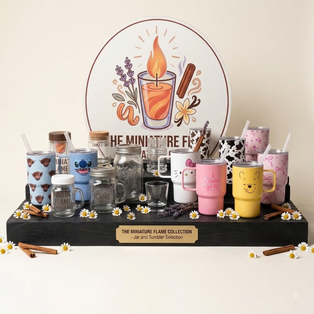 An elegant arrangement of various candles in different sizes, shapes, and soothing colors.