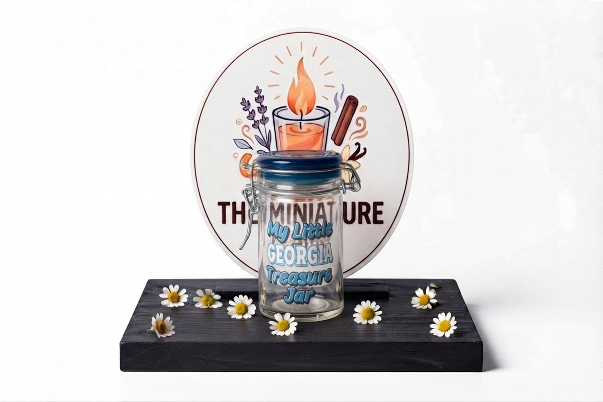 Miniature Glass Flip-Top Jar Candle