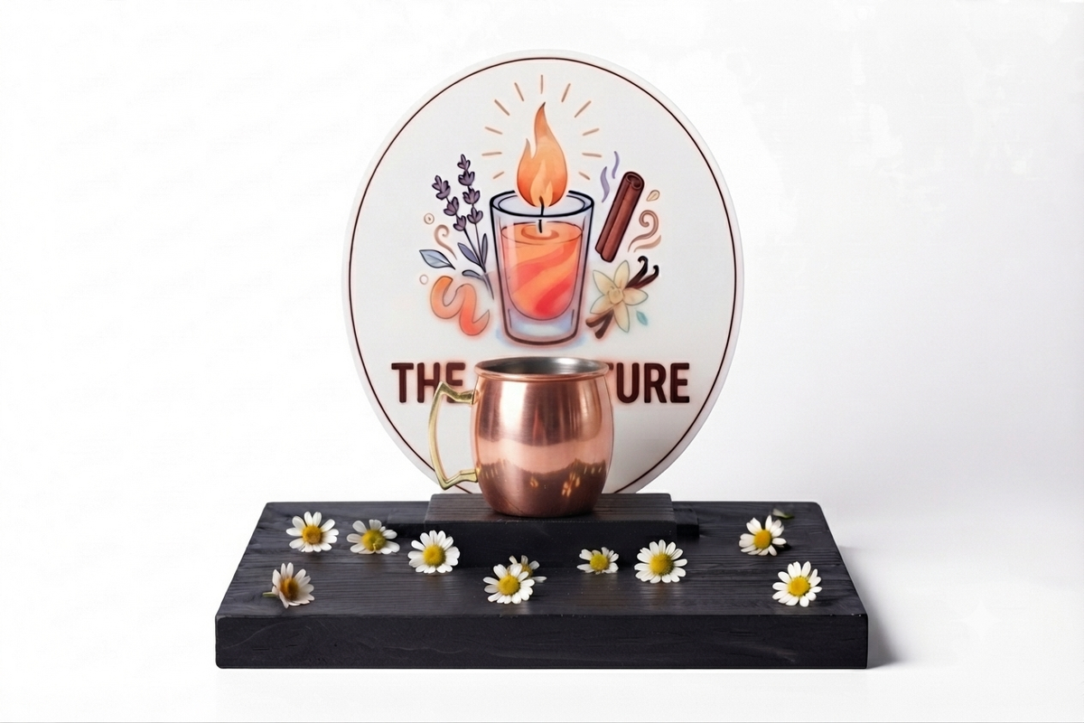 Miniature Gold Teacup Candle Holder